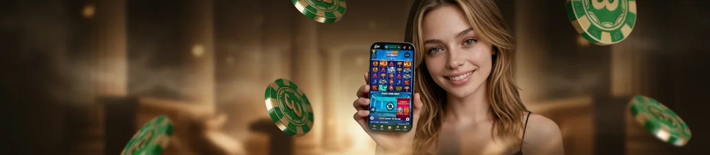 Приложение Eva Casino на смартфоне